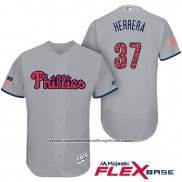 Camiseta Beisbol Hombre Philadelphia Phillies 2017 Estrellas y Rayas Odubel Herrera Gris Flex Base