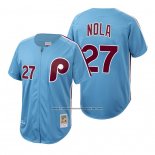 Camiseta Beisbol Hombre Philadelphia Phillies Aaron Nola Autentico Cooperstown Collection Azul