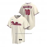 Camiseta Beisbol Hombre Philadelphia Phillies J.t. Realmuto Replica Alterno Crema