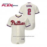 Camiseta Beisbol Hombre Philadelphia Phillies Jean Segura Flex Base Crema