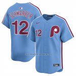 Camiseta Beisbol Hombre Philadelphia Phillies Kyle Schwarber Alterno Limited Azul Claro