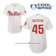 Camiseta Beisbol Hombre Philadelphia Phillies Tug Mcgraw 45 Blanco Primera Cool Base