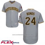 Camiseta Beisbol Hombre Pittsburgh Pirates Barry Bonds Gris Flex Base