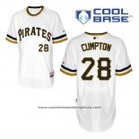 Camiseta Beisbol Hombre Pittsburgh Pirates Brandon Cumpton 28 Blanco Cool Base