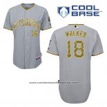 Camiseta Beisbol Hombre Pittsburgh Pirates Neil Walker 18 Gris Usmc Cool Base