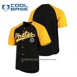 Camiseta Beisbol Hombre Pittsburgh Pirates Personalizada Stitches Negro Amarillo