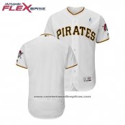 Camiseta Beisbol Hombre Pittsburgh Pittsburgh Pirates Blanco 2018 Dia del Padre Flex Base