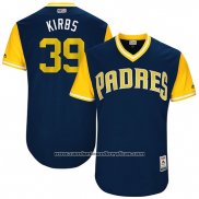 Camiseta Beisbol Hombre San Diego Padres 2017 Little League World Series Kirby Yates Azul
