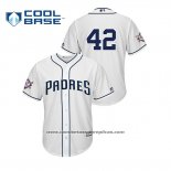 Camiseta Beisbol Hombre San Diego Padres 2019 Jackie Robinson Day Cool Base Blanco