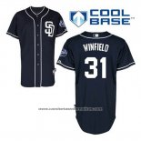 Camiseta Beisbol Hombre San Diego Padres Dave Winfield 31 Azul Alterno Cool Base