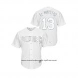 Camiseta Beisbol Hombre San Diego Padres Manny Machado 2019 Players Weekend Replica Blanco