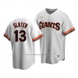 Camiseta Beisbol Hombre San Francisco Giants Austin Slater Cooperstown Collection Primera Blanco