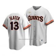 Camiseta Beisbol Hombre San Francisco Giants Austin Slater Cooperstown Collection Primera Blanco