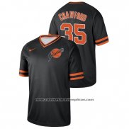 Camiseta Beisbol Hombre San Francisco Giants Brandon Crawford Cooperstown Collection Legend Negro