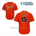 Camiseta Beisbol Hombre San Francisco Giants Bruce Bochy 15 Naranja Alterno Cool Base