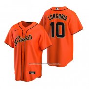 Camiseta Beisbol Hombre San Francisco Giants Evan Longoria Replica Alterno Naranja
