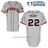 Camiseta Beisbol Hombre San Francisco Giants Jake Peavy 22 Gris Cool Base
