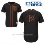 Camiseta Beisbol Hombre San Francisco Giants Joe Panik 12 Negro Alterno Cool Base