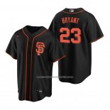 Camiseta Beisbol Hombre San Francisco Giants Kris Bryant Replica Alterno Negro