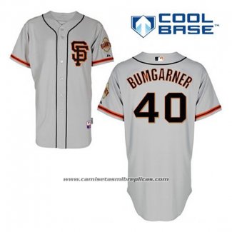 Camiseta Beisbol Hombre San Francisco Giants Madison Bumgarner 40 Gris Alterno Cool Base