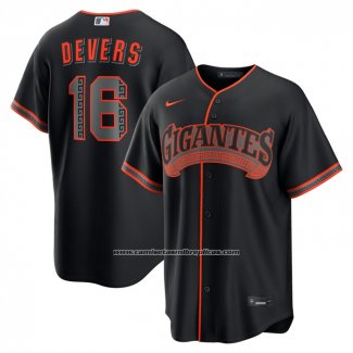 Camiseta Beisbol Hombre San Francisco Giants Rafael Devers Alterno Replica Negro