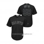 Camiseta Beisbol Hombre San Francisco Giants Trevor Gott 2019 Players Weekend Replica Negro