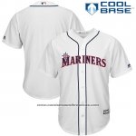 Camiseta Beisbol Hombre Seattle Mariners 2017 Estrellas y Rayas Blanco Cool Base