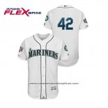 Camiseta Beisbol Hombre Seattle Mariners 2019 Jackie Robinson Day Flex Base Blanco