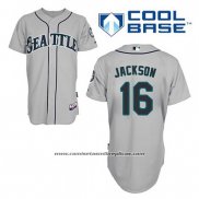 Camiseta Beisbol Hombre Seattle Mariners Austin Jackson 16 Gris Cool Base