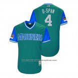 Camiseta Beisbol Hombre Seattle Mariners Denard Span 2018 LLWS Players Weekend D Span Aqua