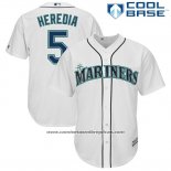 Camiseta Beisbol Hombre Seattle Mariners Guillermo Herojoia Blanco Cool Base