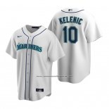 Camiseta Beisbol Hombre Seattle Mariners Jarred Kelenic Replica Primera Blanco