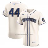 Camiseta Beisbol Hombre Seattle Mariners Julio Rodriguez Alterno 2 Elite Crema