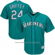 Camiseta Beisbol Hombre Seattle Mariners Ken Griffey Jr Crema Replica Jugador