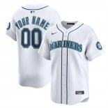Camiseta Beisbol Hombre Seattle Mariners Limited Personalizada Blanco