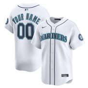 Camiseta Beisbol Hombre Seattle Mariners Limited Personalizada Blanco