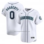 Camiseta Beisbol Hombre Seattle Mariners Sam Haggerty Primera Limited Blanco