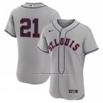 Camiseta Beisbol Hombre St. Louis Cardinals Lars Nootbaar 2024 Rickwood Classic Autentico Gris Camiseta Beisbol Hombre St. Louis Cardinals Lars Nootbaar 2024 Rickwood Classic Autentico Gris