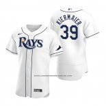 Camiseta Beisbol Hombre Tampa Bay Rays Kevin Kiermaier Autentico Primera Blanco