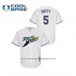 Camiseta Beisbol Hombre Tampa Bay Rays Matt Duffy Turn Back The Clock Cool Base Blanco