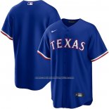 Camiseta Beisbol Hombre Texas Rangers Alterno Replica Azul