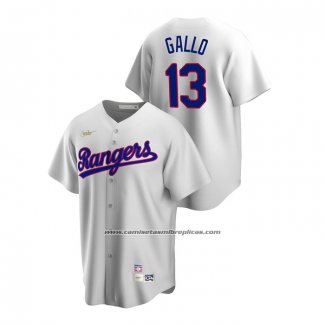 Camiseta Beisbol Hombre Texas Rangers Joey Gallo Cooperstown Collection Primera Blanco