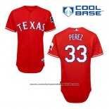 Camiseta Beisbol Hombre Texas Rangers Martin Perez 33 Rojo Alterno Cool Base