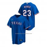 Camiseta Beisbol Hombre Texas Rangers Mike Minor Replica Alterno Azul