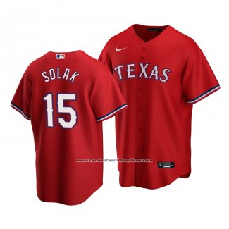 Camiseta Beisbol Hombre Texas Rangers Nick Solak Replica Alterno Rojo