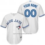 Camiseta Beisbol Hombre Toronto Blue Jays Personalizada Blanco