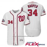 Camiseta Beisbol Hombre Washington Nationals Bryce Harper Blanco 2018 All Star Primera Flex Base