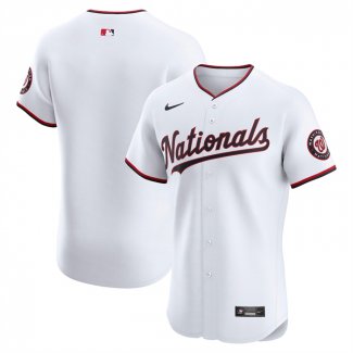 Camiseta Beisbol Hombre Washington Nationals Elite Primera Blanco