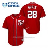 Camiseta Beisbol Hombre Washington Nationals Jayson Werth 28 Rojo Alterno Cool Base