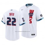 Camiseta Beisbol Hombre Washington Nationals Juan Soto 2021 All Star Replica Blanco
